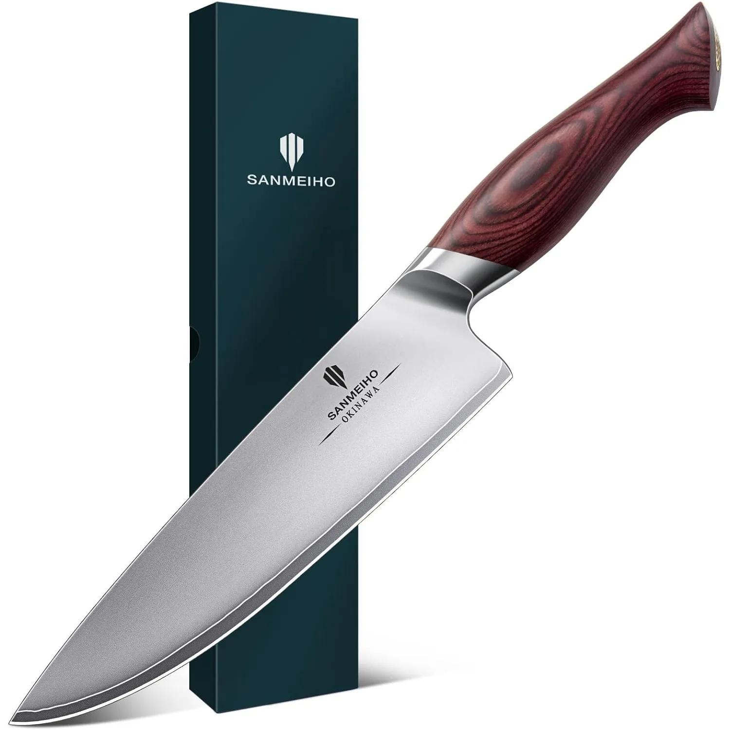 SANMEIHO Kochmesser 20cm Profi Japanisches Küchenmesser Chefmesser