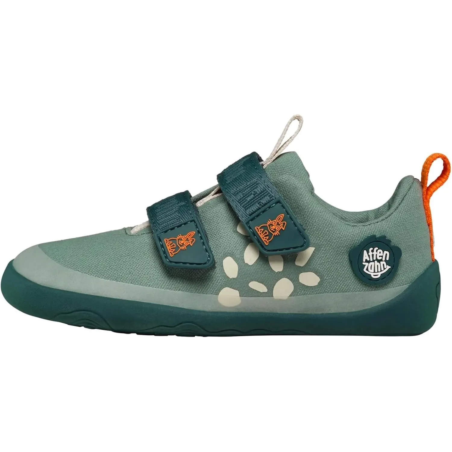 Affenzahn Halbschuh Baumwolle Lucky Klettverschluss Vegan rutschfest Flexibel für den Sommer in Größe 21-35