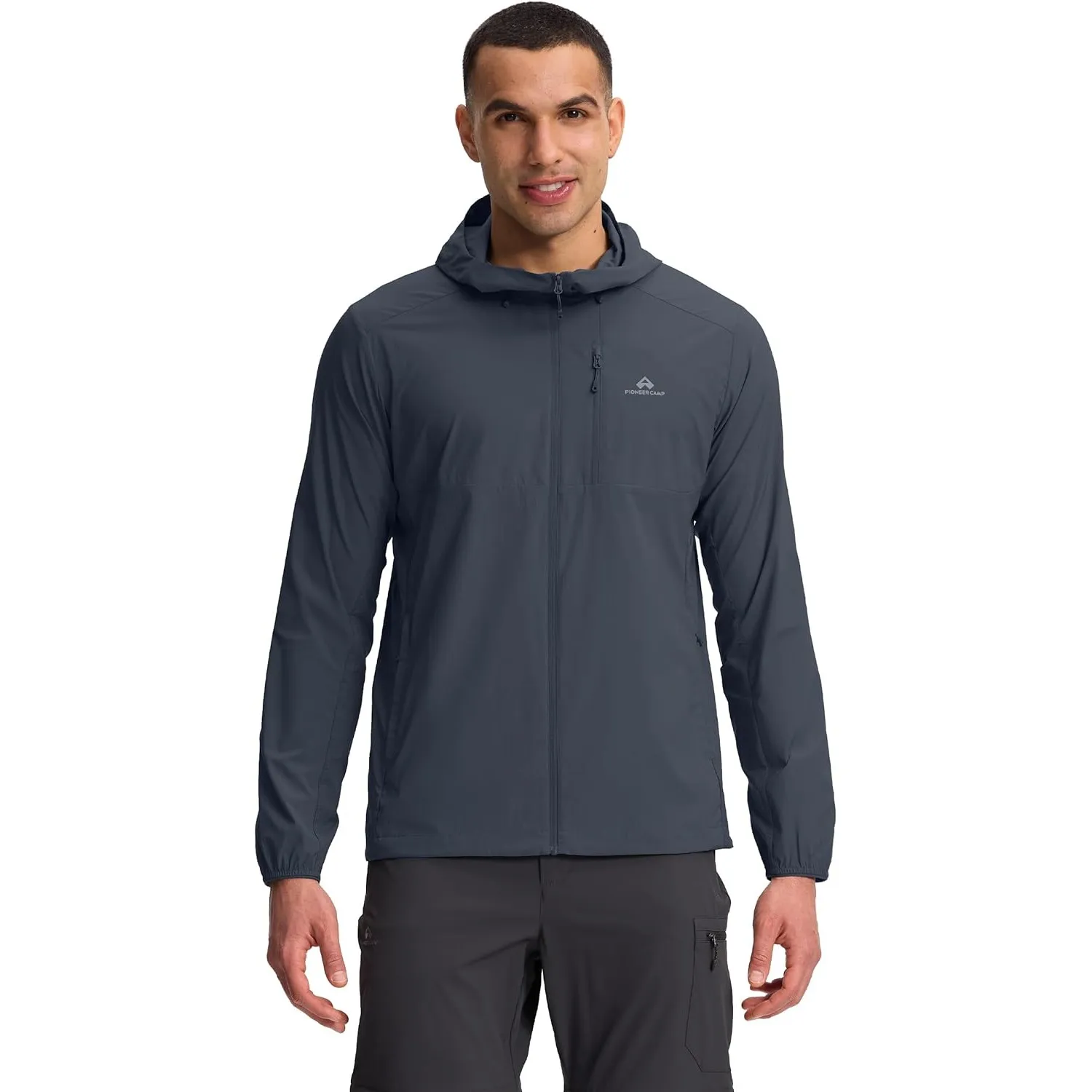 Pioneer Camp Laufjacke Herren Sommer Leichte Atmungsaktiv UV Sonnenschutz Jacke UPF 100+ Wasserabweisend Sun Running-Ja…