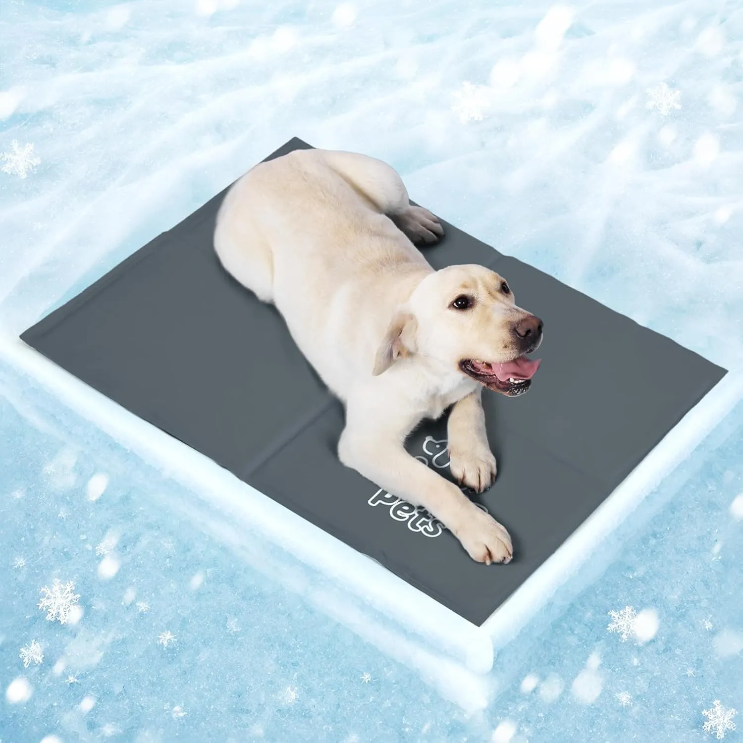 Mora Pets Kühlmatte Hund Kühldecke Hunde Katzen mit Ungiftiges Gel Hundekühlmatte Selbstkühlend Kratzfest Kühlkissen Kü…