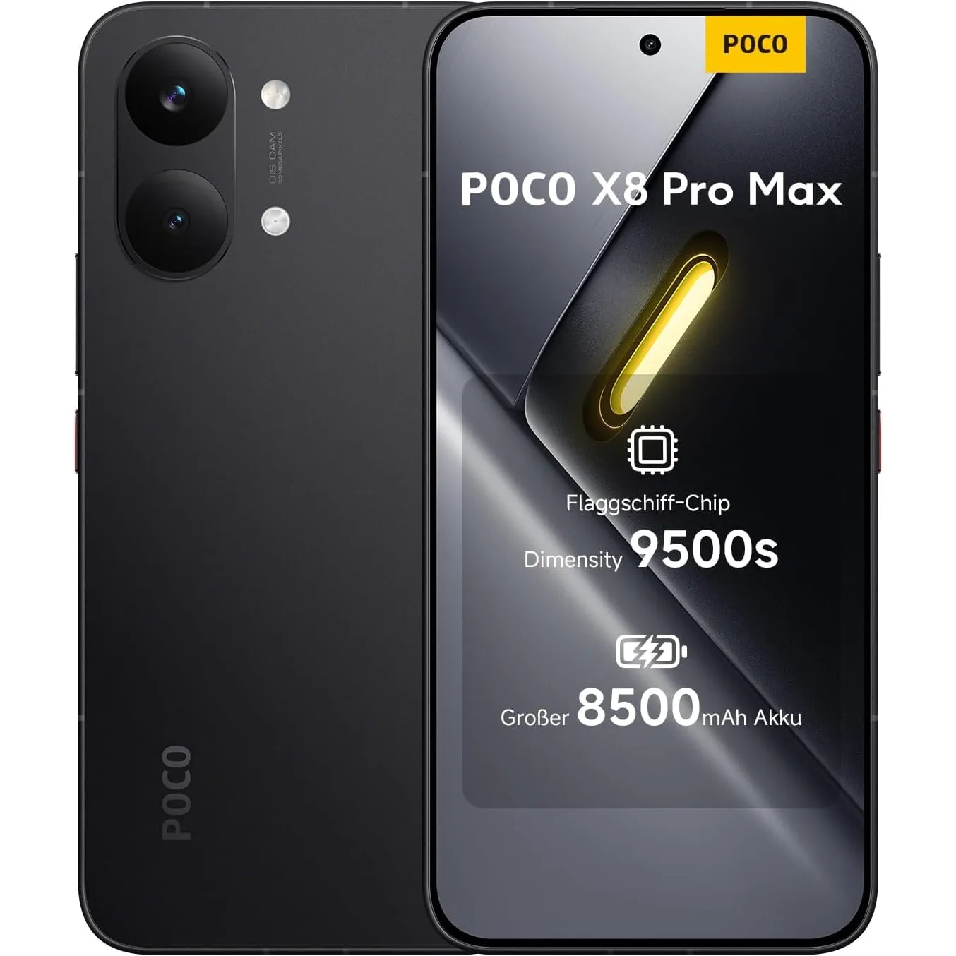 XIAOMI Poco X8 Pro Max Smartphone 12GB+512GB Unlocked Dimensity 9500s Prozessor 8500mAh Akku Ultra-helles AMOLED-Displa…