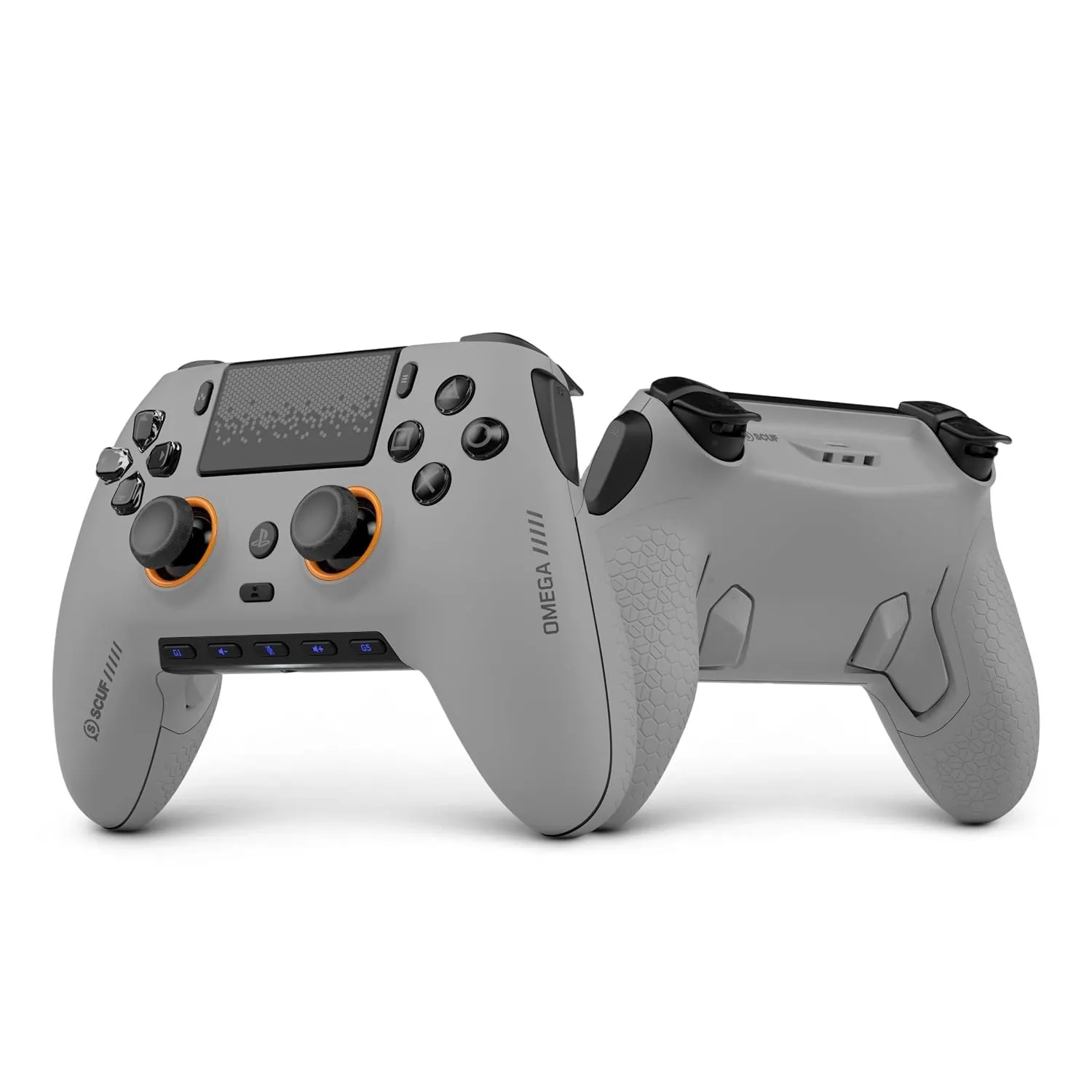 Scuf OMEGA PS5 Kabelloser Performance-Controller, TMR Anti-Drift – Hellgrau