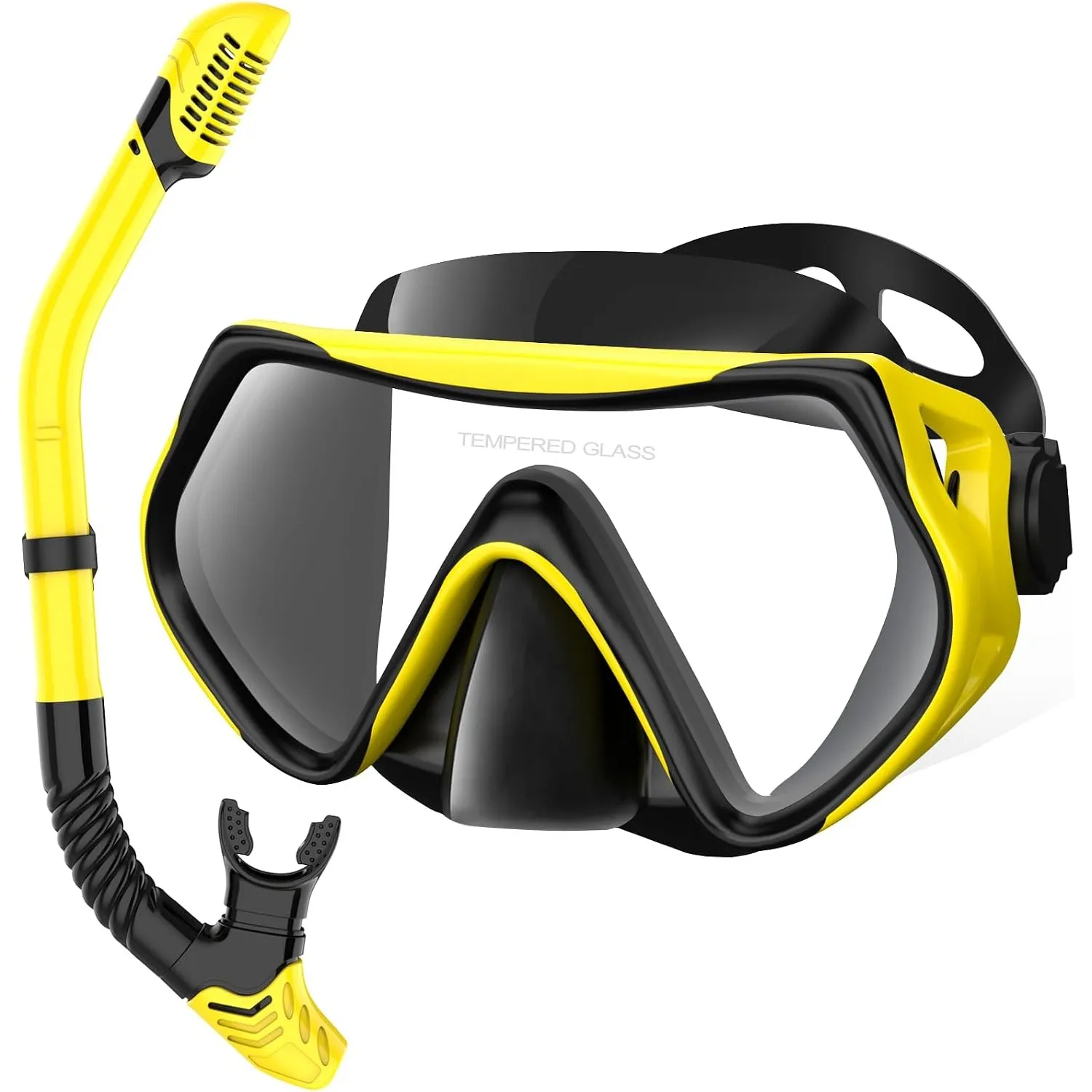 Schnorchelset Erwachsene, Schnorcheln Set mit Anti-Fog Taucherbrille und Dry Schnorchel, Professionelle Schnorchelmaske…