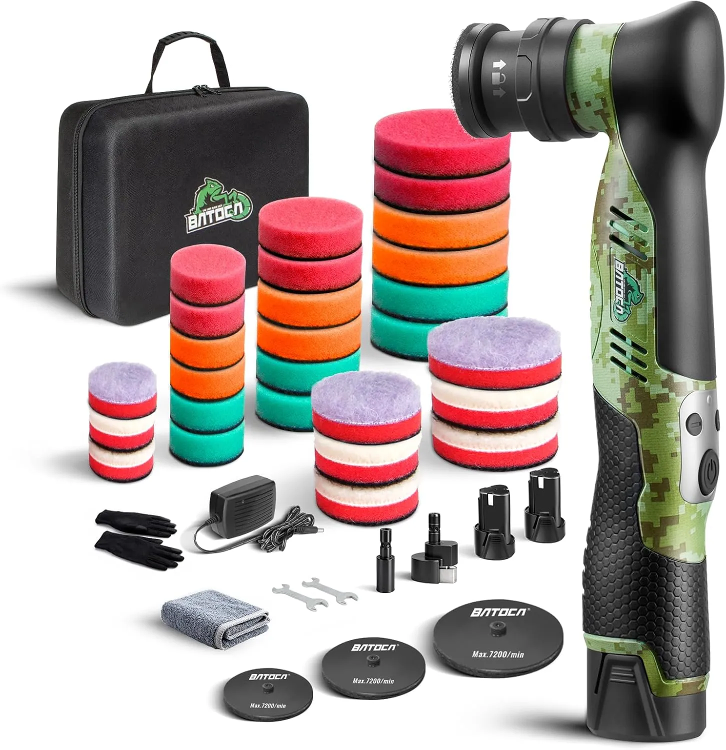 BATOCA S5 Battery Mini Polishing Machine for Car Rotation and Eccentric Polishing Machine for Car Care Polishing Grindi…