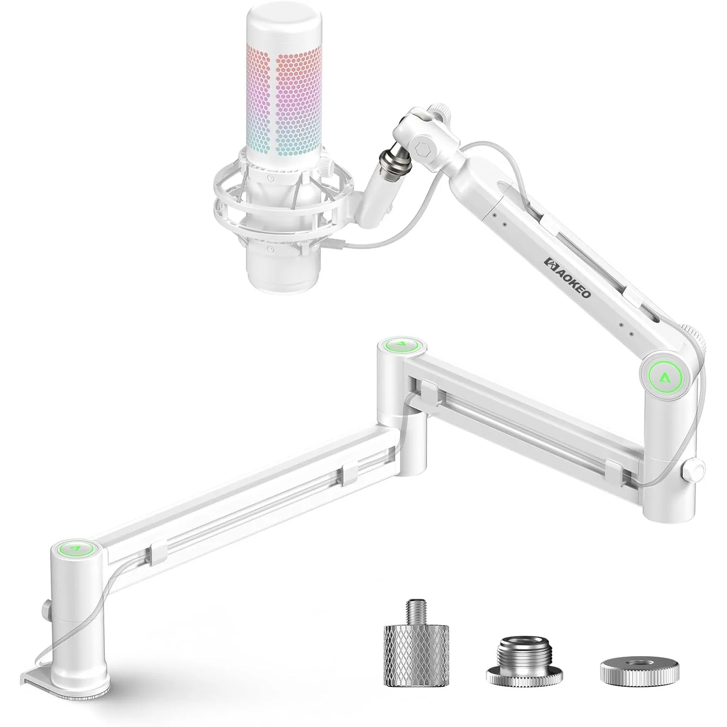 Mikrofonarm, Aokeo AK-58i Schreibtisch-Mikrofonarm mit niedrigem Profil, geeignet für Blue Yeti, Snowball iCE, HyperX Q…