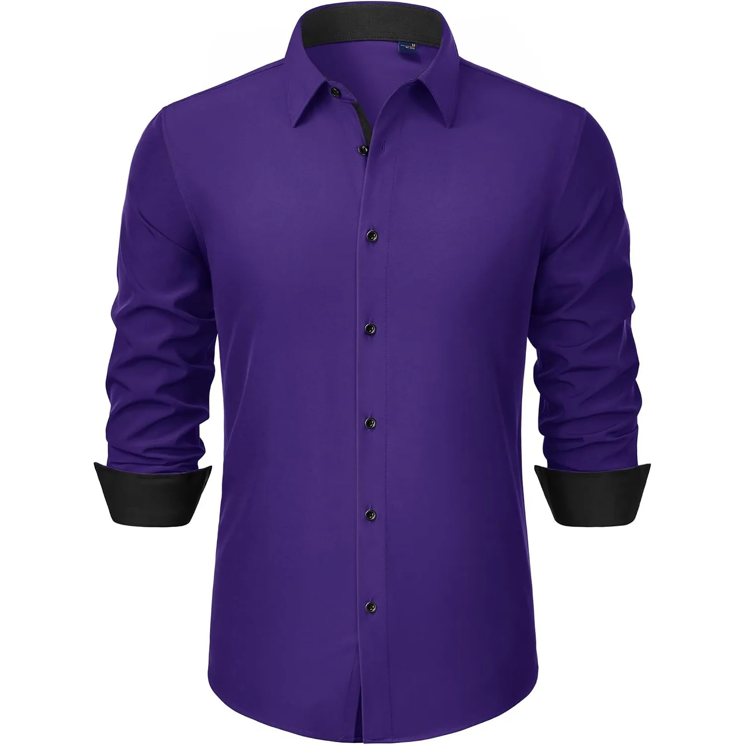 J.VER Hemd Herren Langarm Business Casual Hemden Bügelfrei Stretchhemd