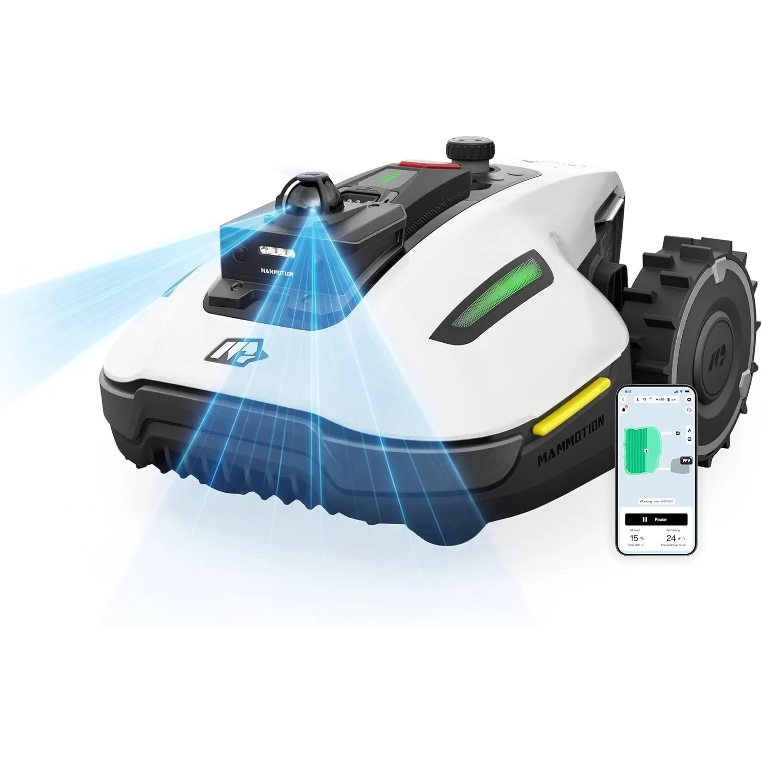 MAMMOTION YUKA mini 2 800 LiDAR Mähroboter ohne Begrenzungskabel
