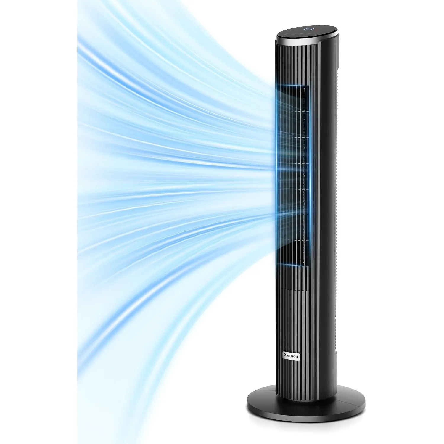 Ateroll Leiser Turmventilator für Schlafzimmer, Standventilator mit Fernbedienung, 90° oszillierend, 4 Geschwindigkeite…