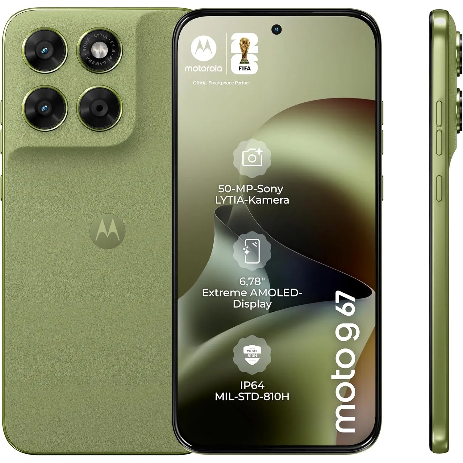 Motorola Moto g67 5G Smartphone 50-MP-Kamera 4-128 GB Nile