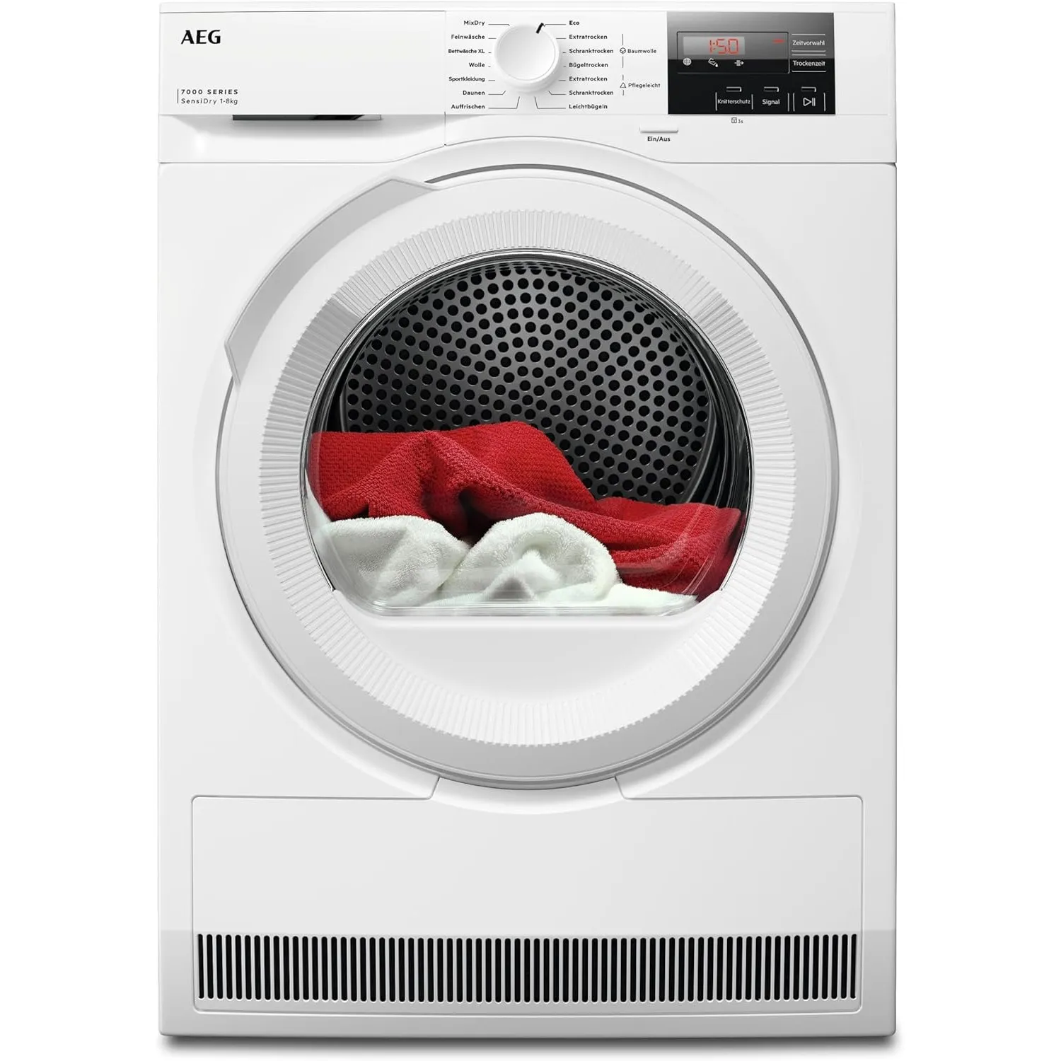 AEG Wärmepumpentrockner 8 kg, Serie 7000 SensiDry - Schonendes & Energiesparendes Trocknen, neue EKK D, Schontrommel, W…