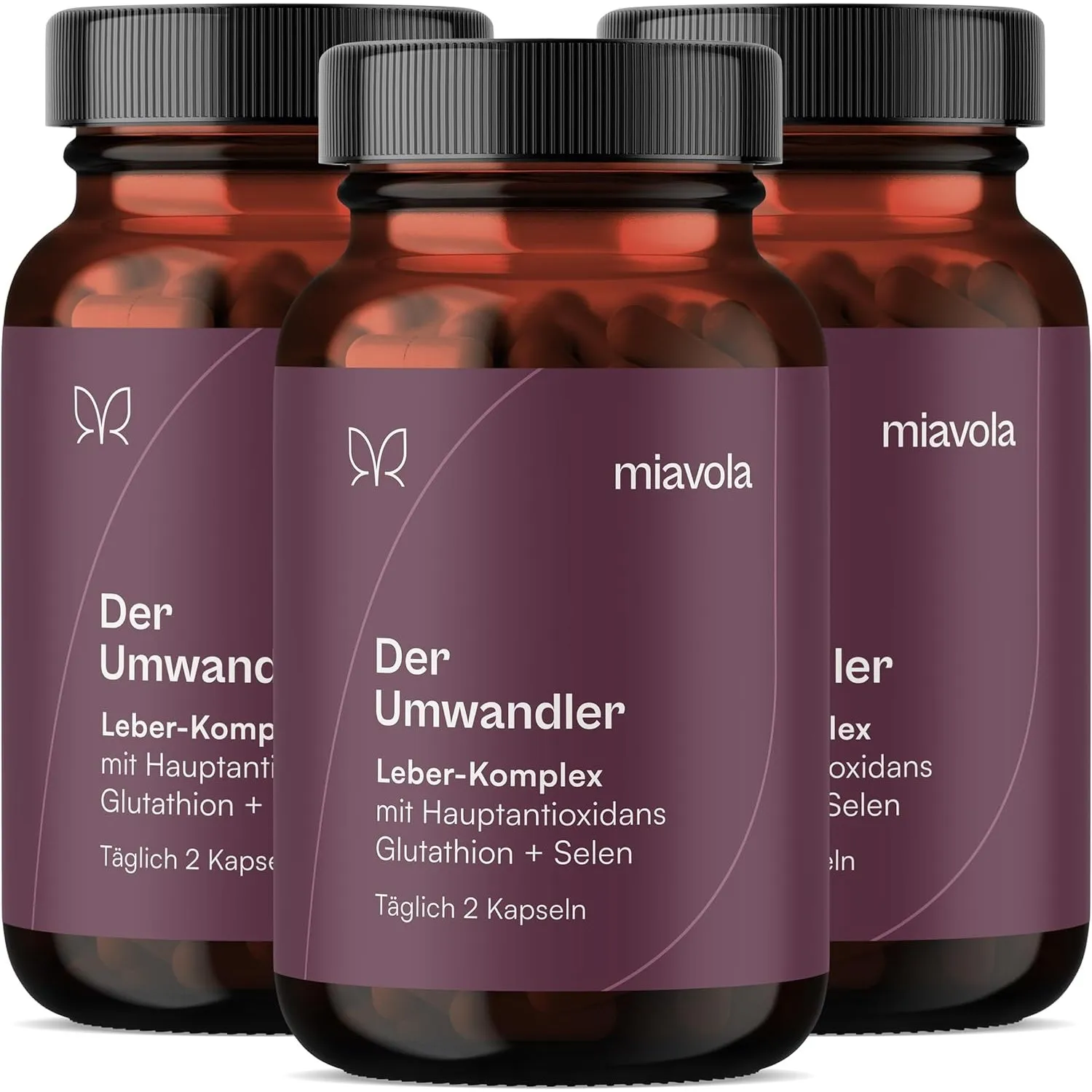 miavola® der Umwandler ® Schilddrüsen & Leber Komplex mit Mariendistel, Artischocke, Cholin, Glutathion, Selen, NAC + w…
