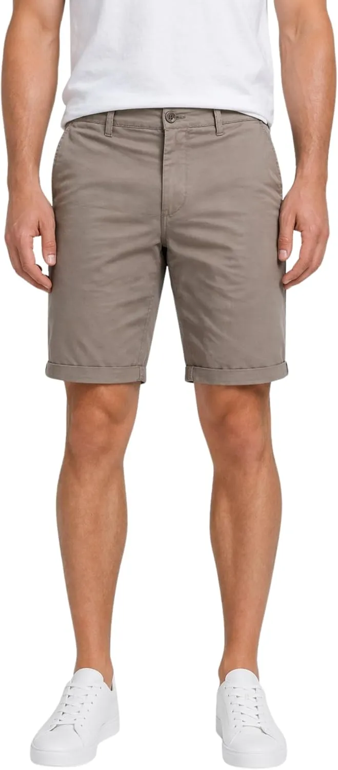 Smith & Solo Men's chino shorts, cotton, Bermuda trousers, summer, running shorts, men's sports training trousers