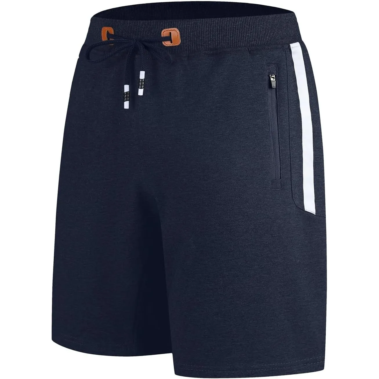 ZOXOZ Kurze Hosen Herren Shorts Sports Baumwolle Mit Reißverschluss Elastische Taille