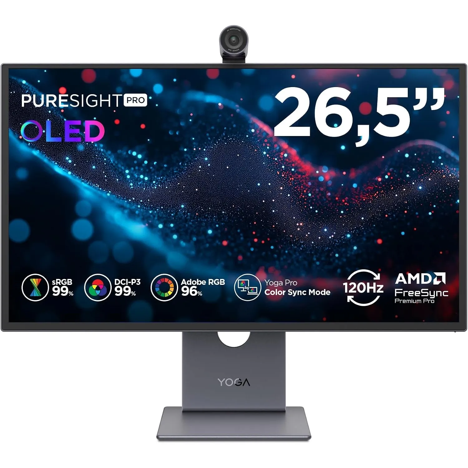 Lenovo Yoga Pro 27UD-10 | Monitor | 26.5"QD-OLED |120Hz |USB-C Docking 140W