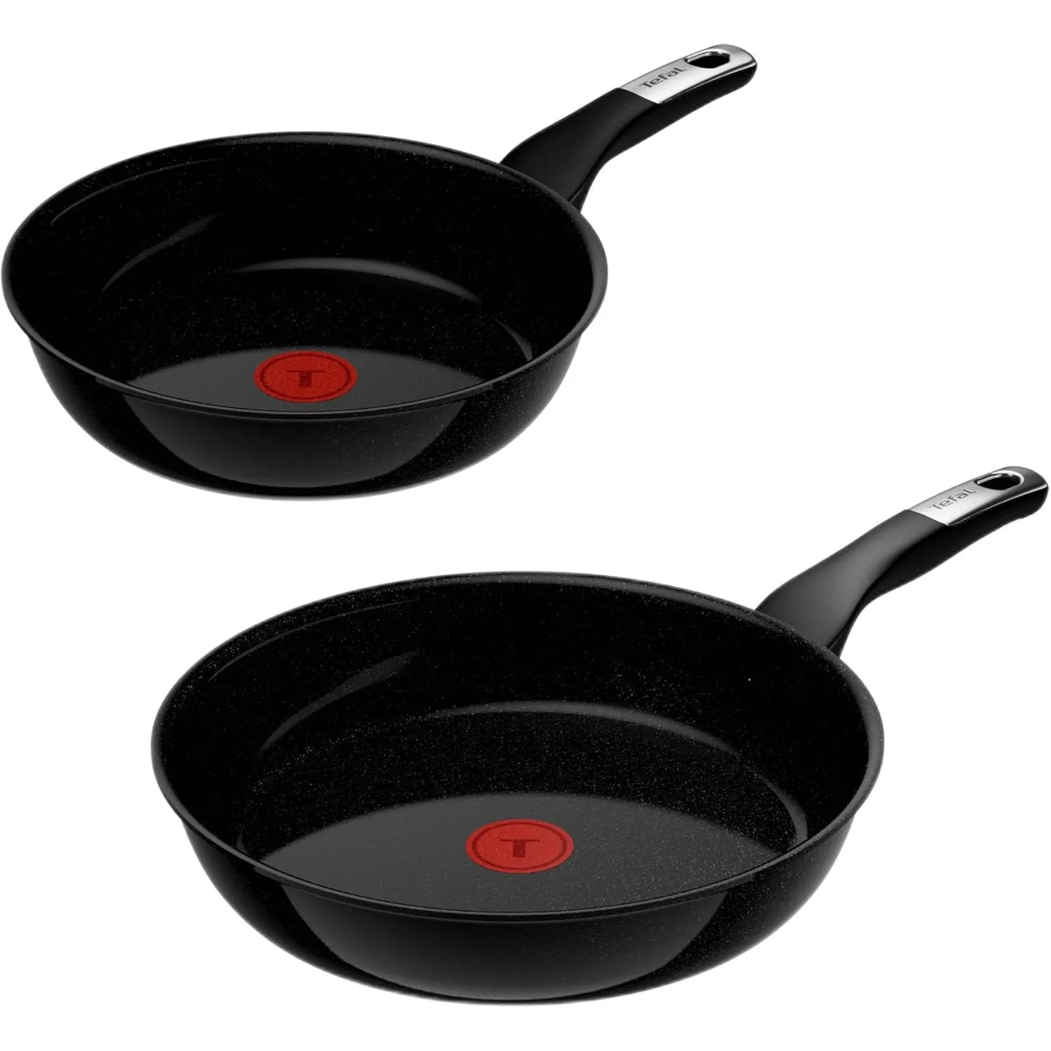 Tefal Explore On Keramik 2-tlg. Bratpfannen-Set 24/28 cm, kratzfest | langlebige keramische Antihaftversiegelung, induk…
