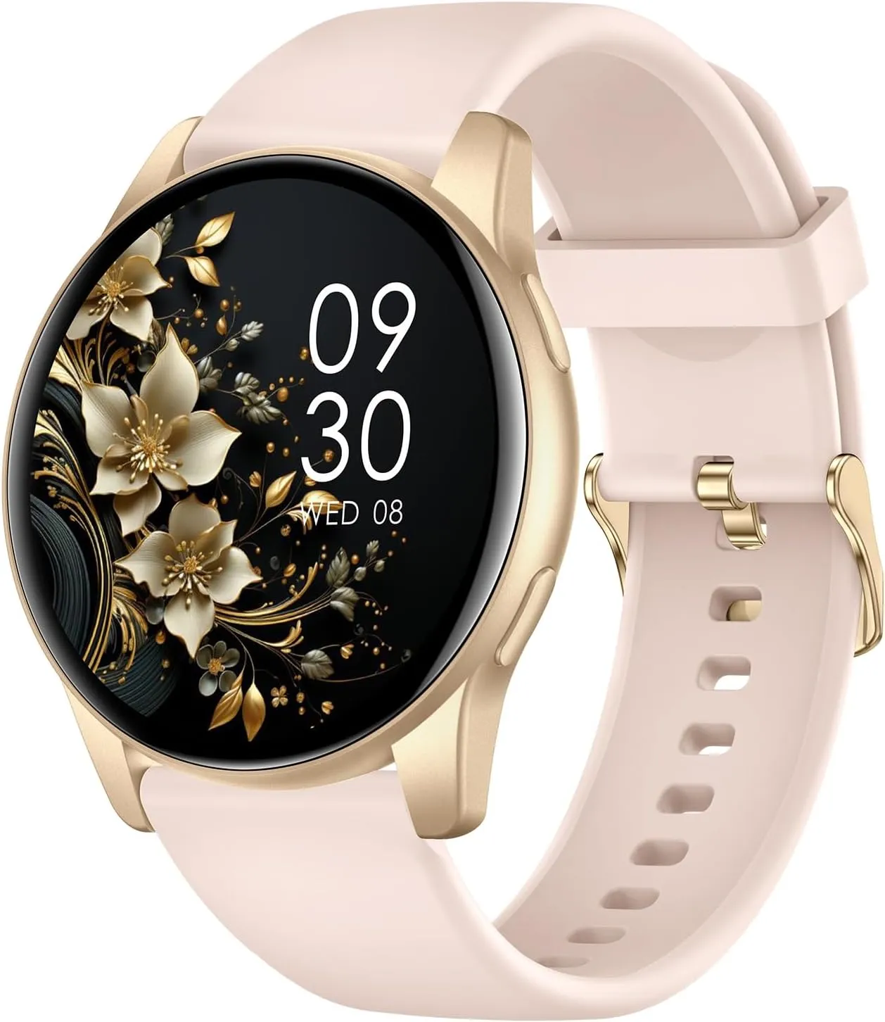Smartwatch Damen Herren, 1.38 Zoll HD-Display Smart Watch mit Bluetooth Anrufe, Fitness Tracker mit Herzfrequenz SpO2 S…