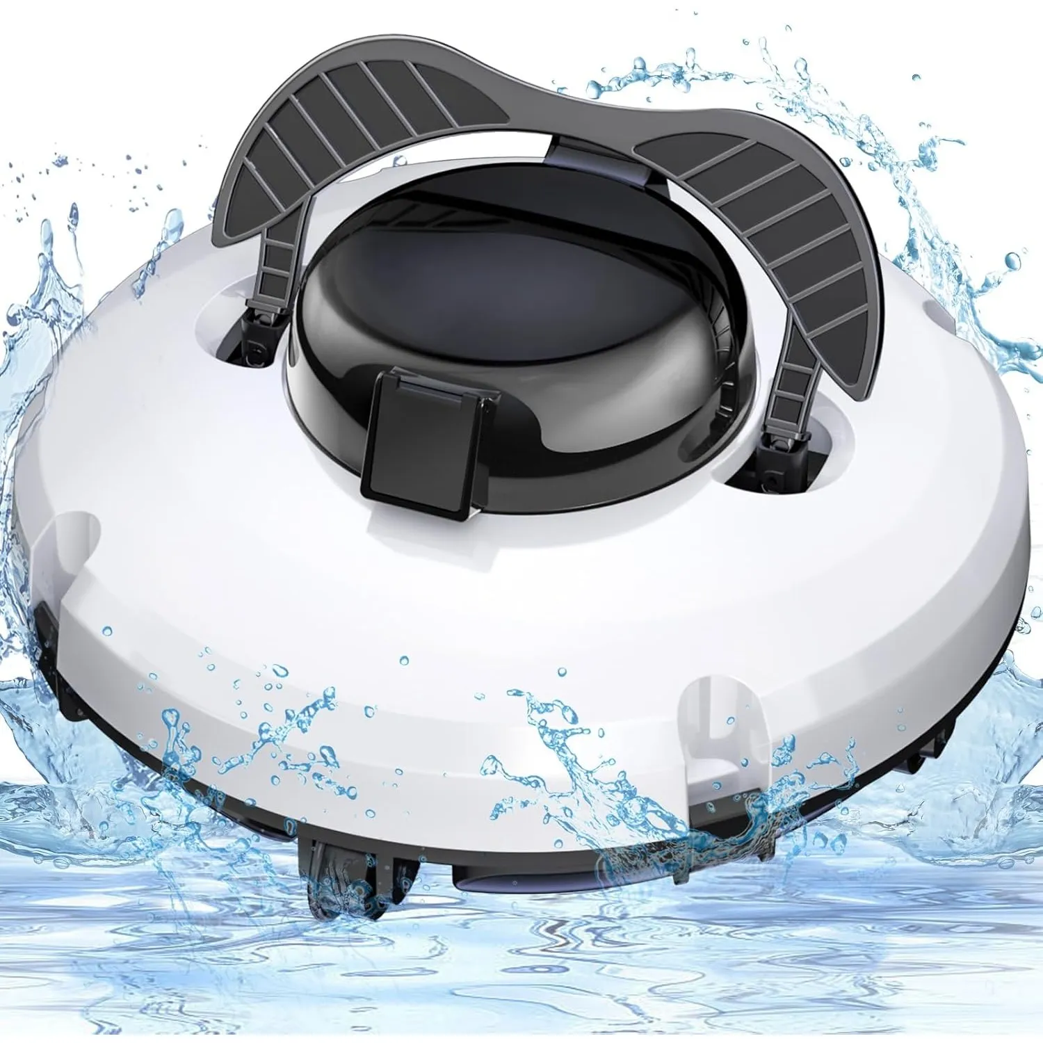 Aufrüstung Kabelloser Roboterpoolsauger für obenliegende Pools, 120 - Minuten Laufzeit, Automatischer Poolreiniger für …
