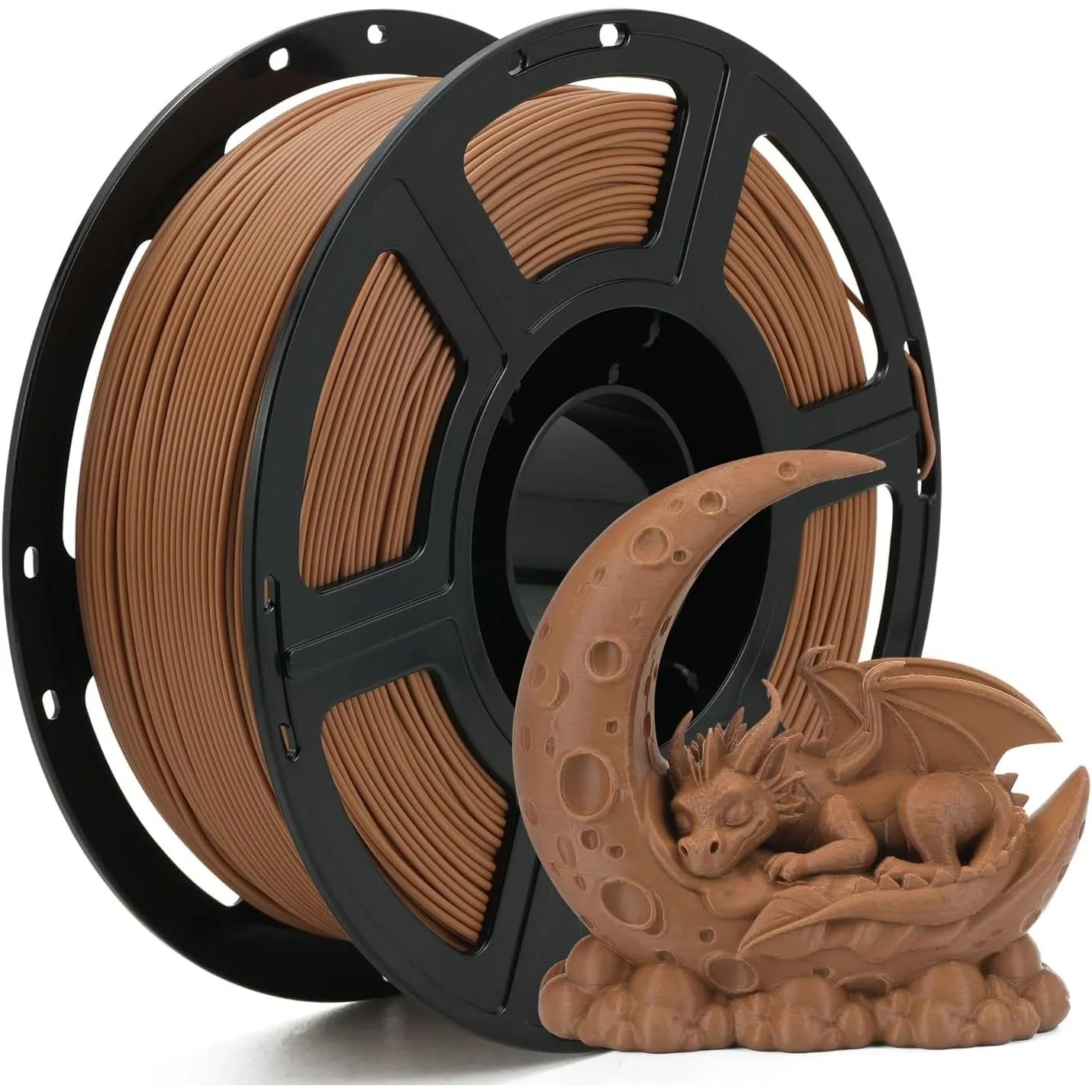 FLASHFORGE High Speed PLA+ 3D-Druckerfilament Braun, Verbesserter Schmelzfluss für schnellere und gleichmäßigere Drucke…