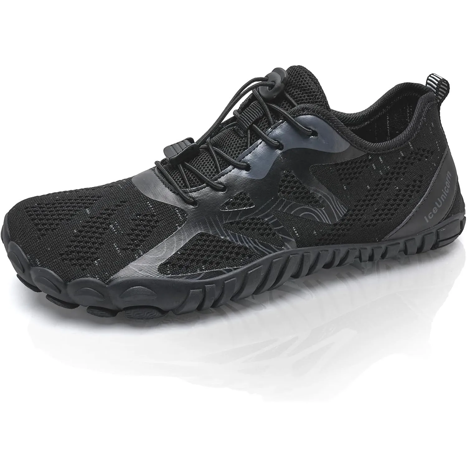 IceUnicorn Herren Damen Barfußschuhe Traillaufschuhe Fitnessschuhe Knit Minimalistische Breiter Zehenbox