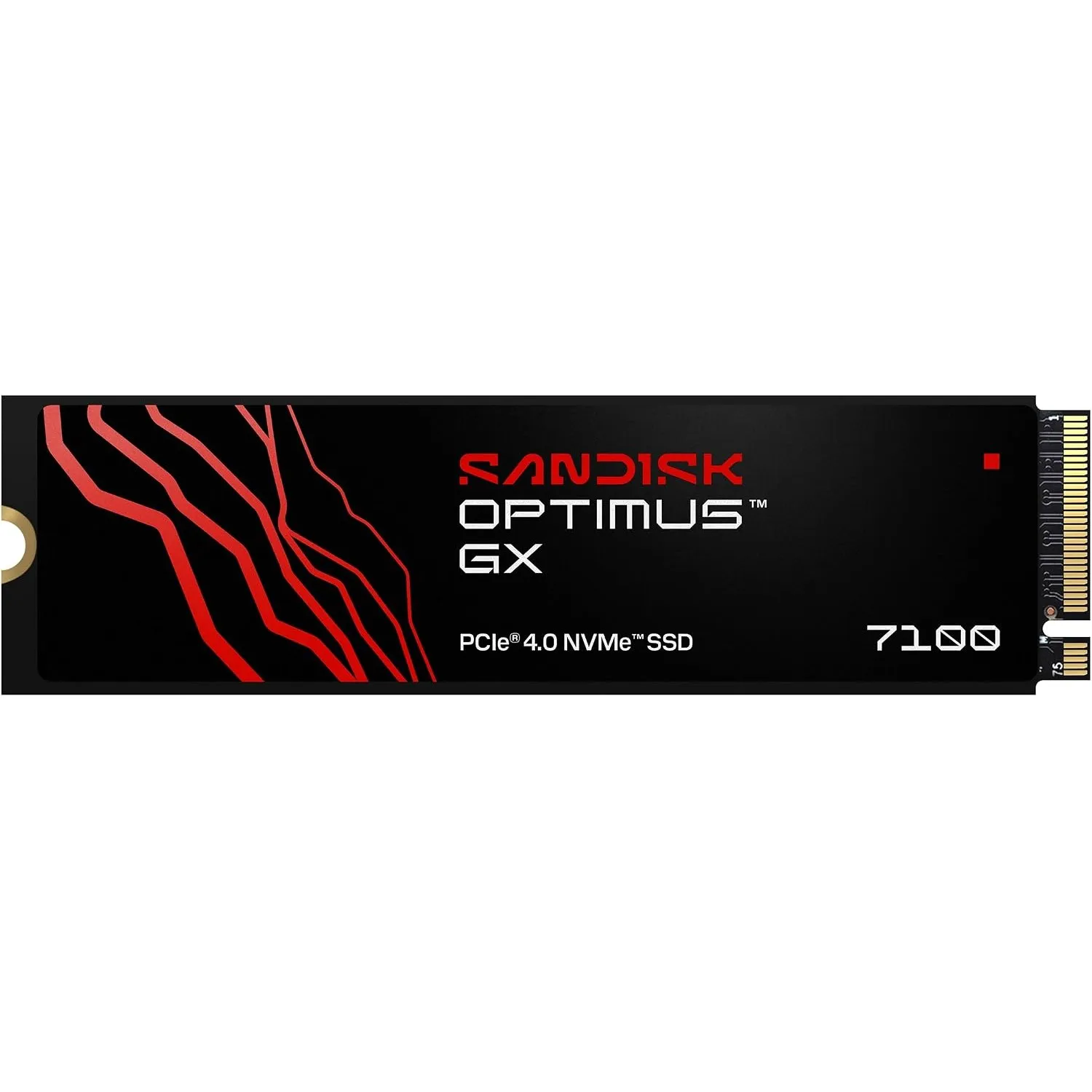 SANDISK Optimus GX 7100 NVMe SSD 2 TB (bis zu 7.250/6.900 MB/s sequentielles Lesen/Schreiben, PCIe 4.0, M.2 2280, BiCS …