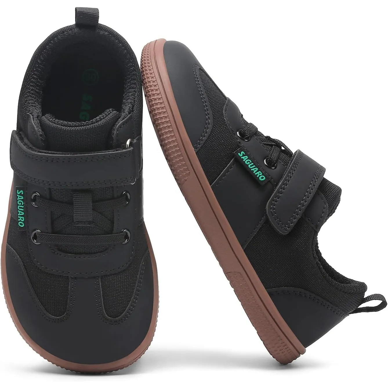 SAGUARO Kinder Barfußschuhe Knit Barfuss Hausschuhe Breite Leicht Minimal Sneaker Gr.25-35
