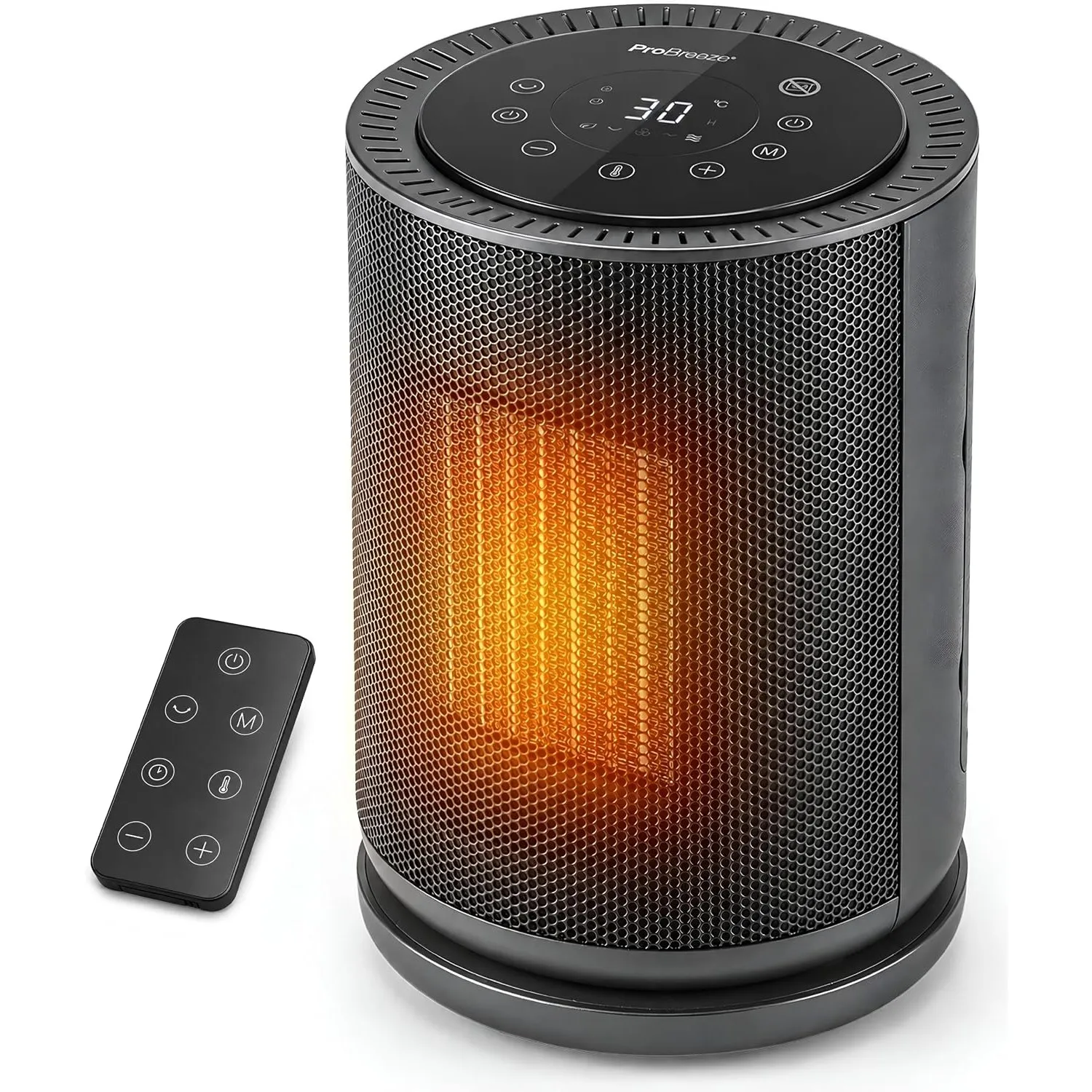 Pro Breeze Heizlüfter 1800W, Energiesparender Keramik-Heizlüfter mit Thermostat, Eco-Modus & 75°-Oszillation, Heizlüfte…