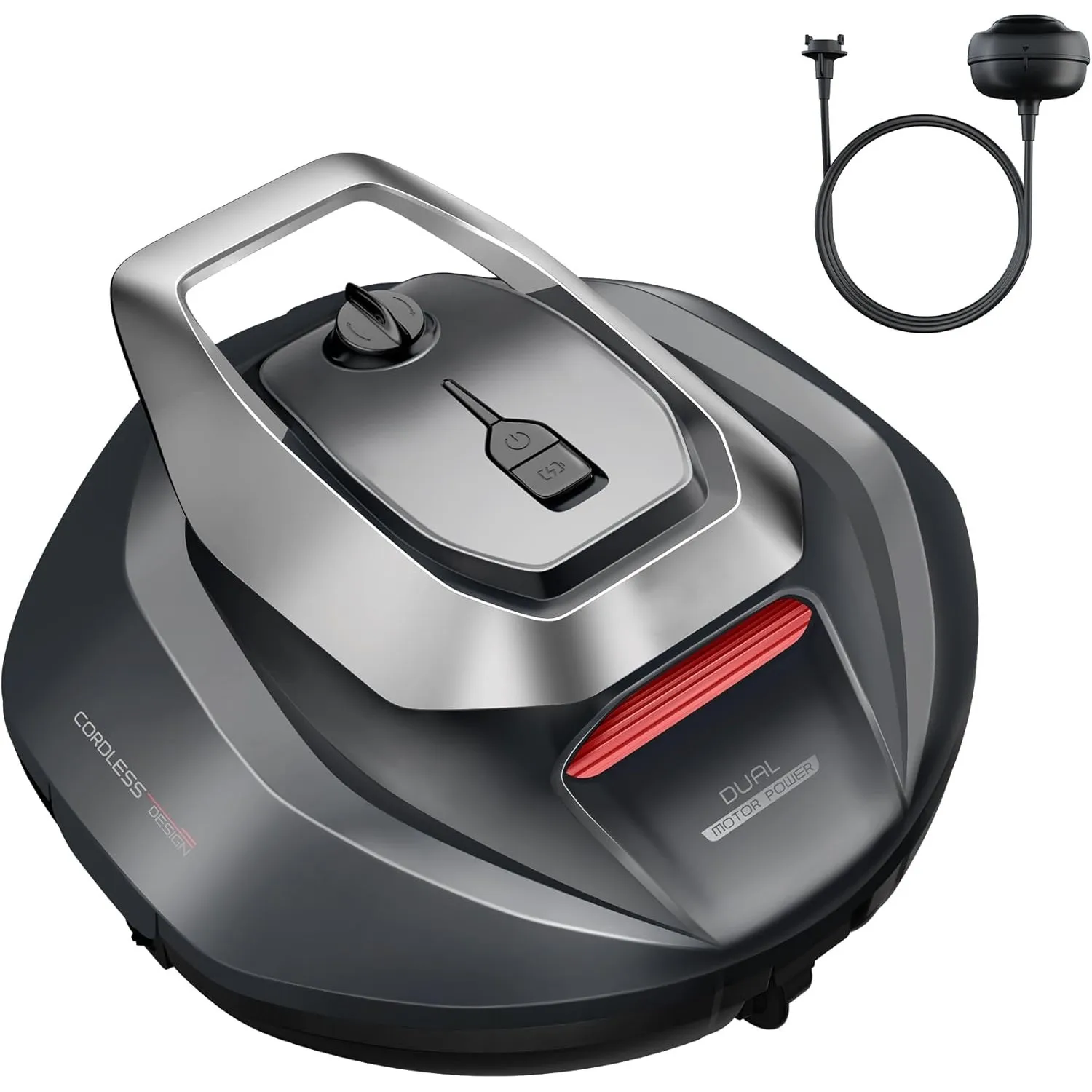10 Poolroboter(2026 Upgrade), Poolroboter Akku mit Dual-Motor-System, 90 Min Laufzeit für Pools bis 80 m², automatische…