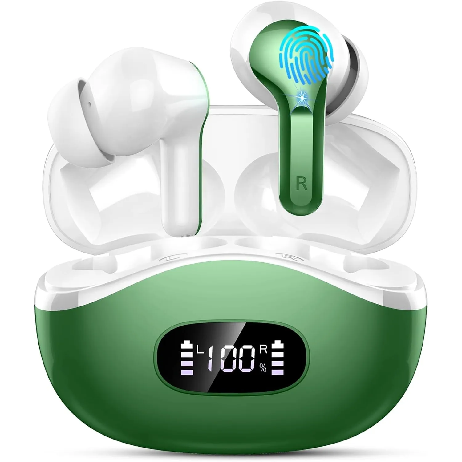 Bluetooth 5.4 Kopfhörer, 50Std HiFi-Stereo Kopfhörer Kabellos Bluetooth