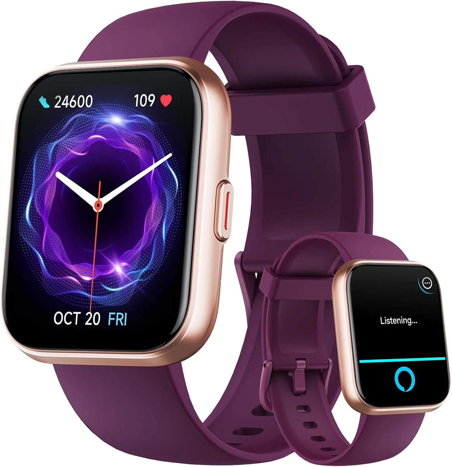 Smartwatch Damen mit Telefonfunktion, 1,85" HD Fitness Tracker mit Herzfrequenz SpO2 Schlafmonitor Schrittzähler, Fitne…