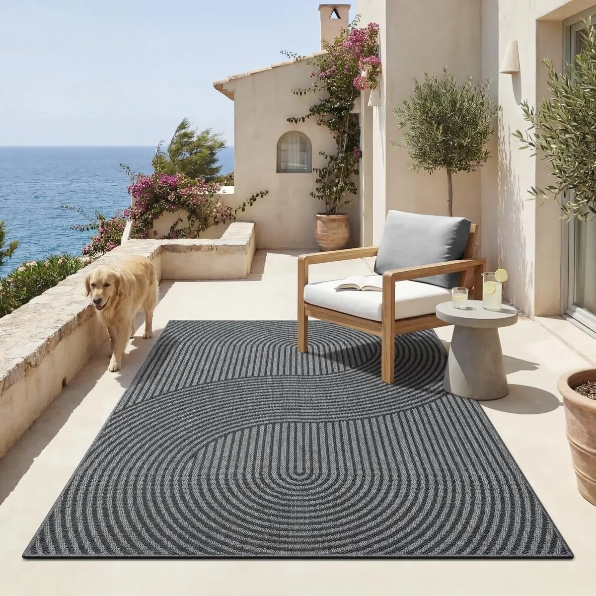 the carpet Mistra - robuster Teppich, modern, pflegeleicht, In- und Outdoor, Wohnzimmer, ideal für Küche, Flur und Wint…