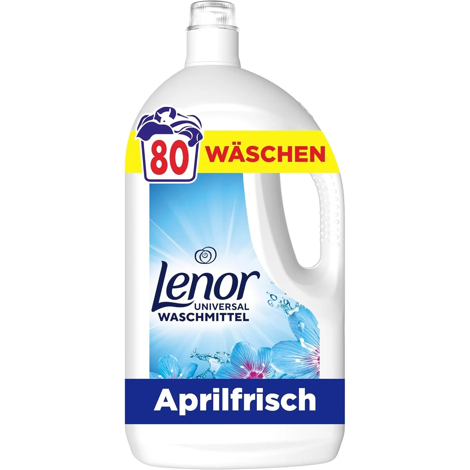 Lenor Flüssigwaschmittel Aprilfrisch, 80 Wäschen, Waschmittel flüssig