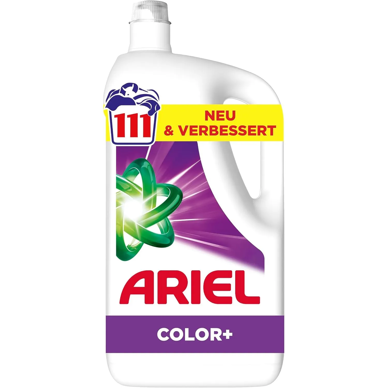 Ariel Flüssigwaschmittel Color+, 111 Wäschen, Waschmittel flüssig
