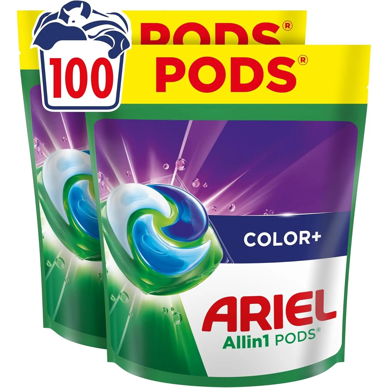 Ariel Pods Color+ Waschmittel, 100 Wäschen