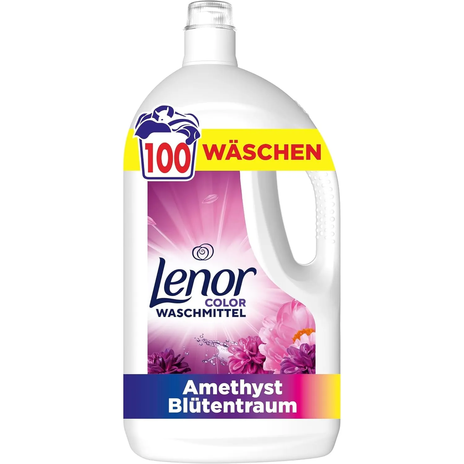 Lenor Flüssigwaschmittel Amethyst, 100 Wäschen, Waschmittel flüssig