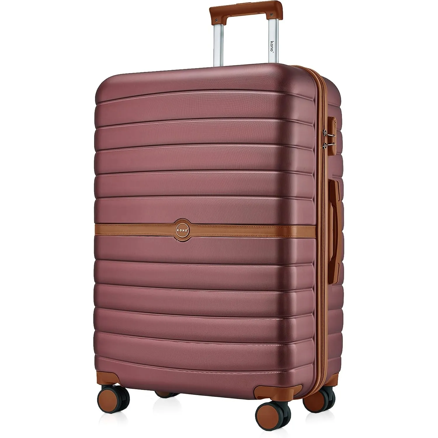 KONO Hartschalenkoffer Groß 94L XXL Reisekoffer für Fernreisen Trolley