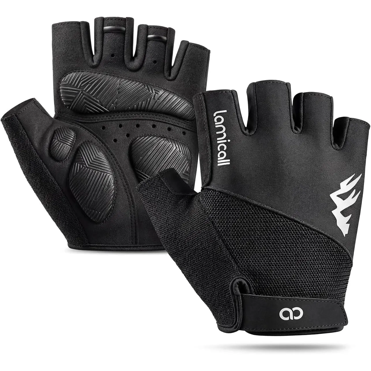 Lamicall Fahrradhandschuhe Herren & Damen, Halbfinger Fitness Handschuhe | [Stoßdämpfend & Atmungsaktiv] MTB Handschuhe…