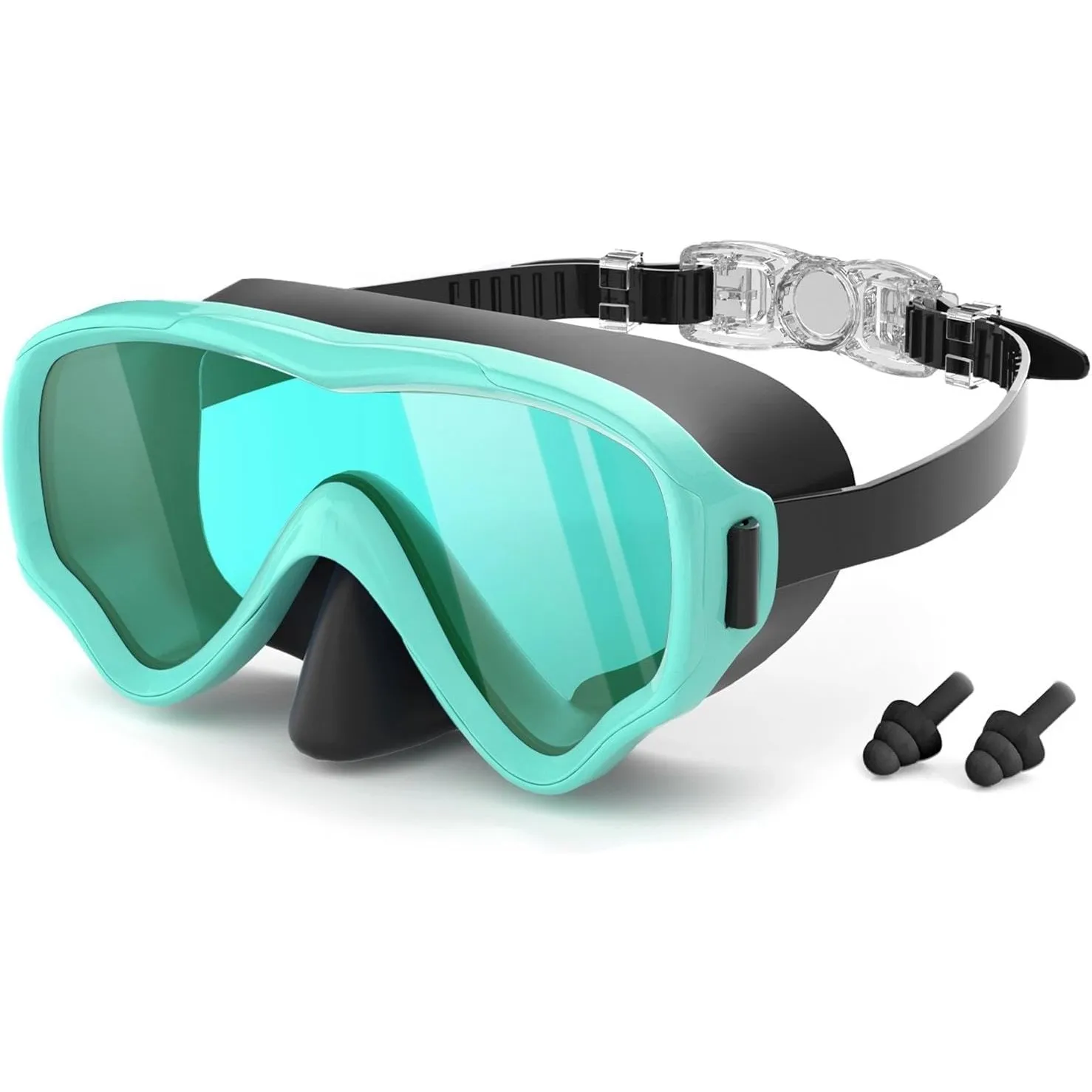 COOLOO Taucherbrille Kinder für 4-16 Jahre，180°Panorama HD Anti Nebel Anti-Leck Schnorchelmaske Kinder, Schwimmbrille m…