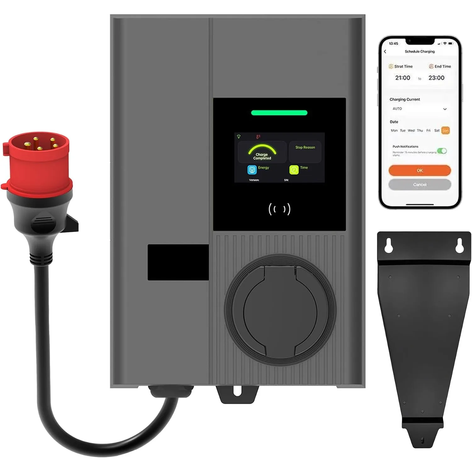 Mobile Wallbox 11kw mit App Steuerung & RFID 3-Phase 400V CEE