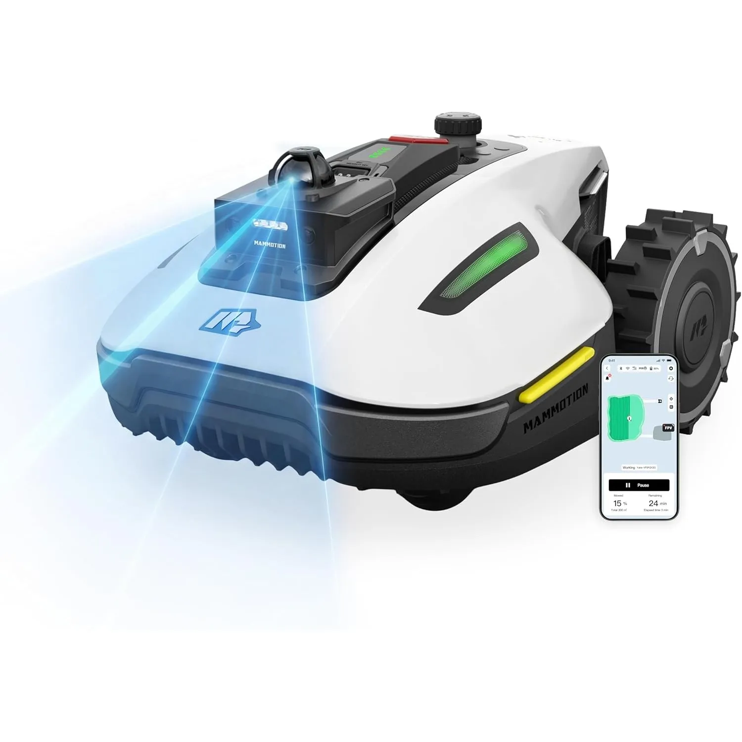 MAMMOTION YUKA mini 2 800 LiDAR Mähroboter ohne Begrenzungskabel