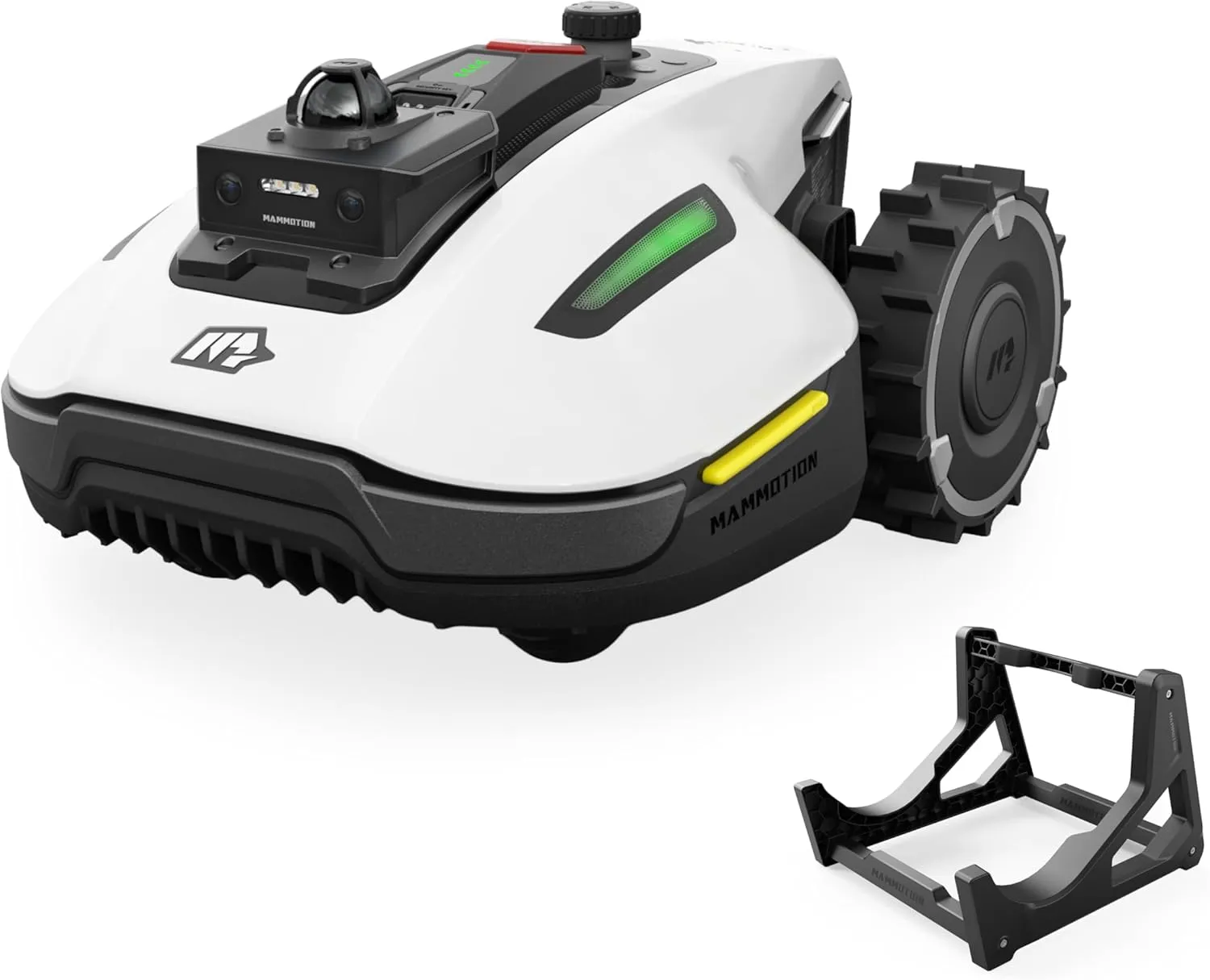 MAMMOTION YUKA mini 2 800 LiDAR Mähroboter ohne Begrenzungskabel mit Autowaschanlage, für 800 m², 360°LiDAR + Dual Kame…