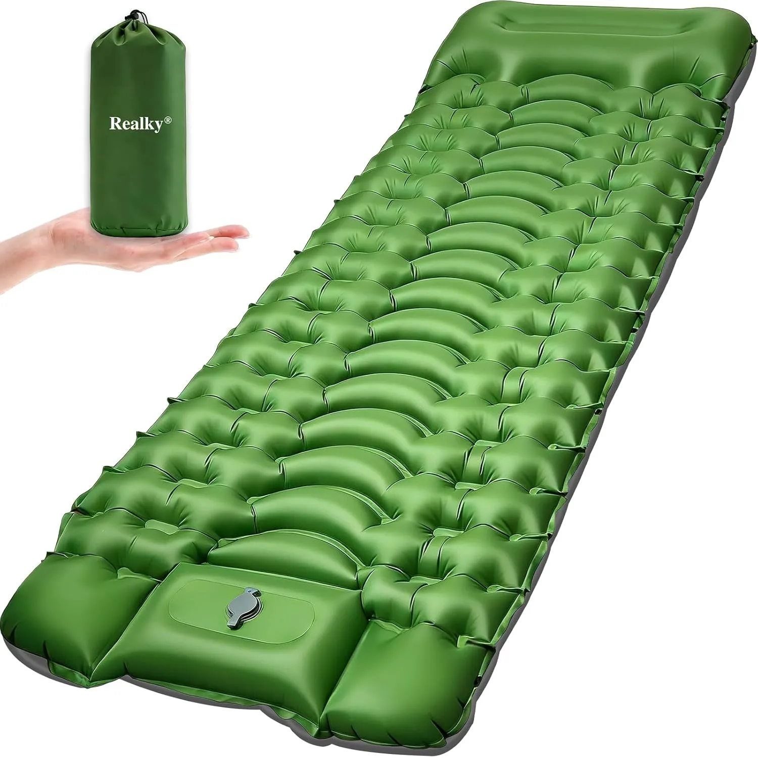 Isomatte Camping Luftmatratze Aufblasbare Matratze, Ultraleicht, Kompakte, Dick, Aufblasbar Sleeping Mat Strandmatte Ou…