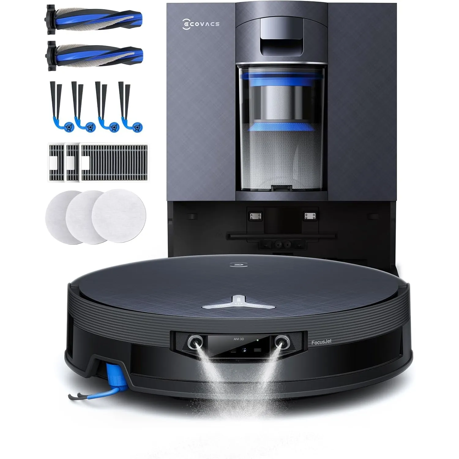 ECOVACS Saugroboter mit Wischfunktion X12 OMNICYCLONE Care Complete