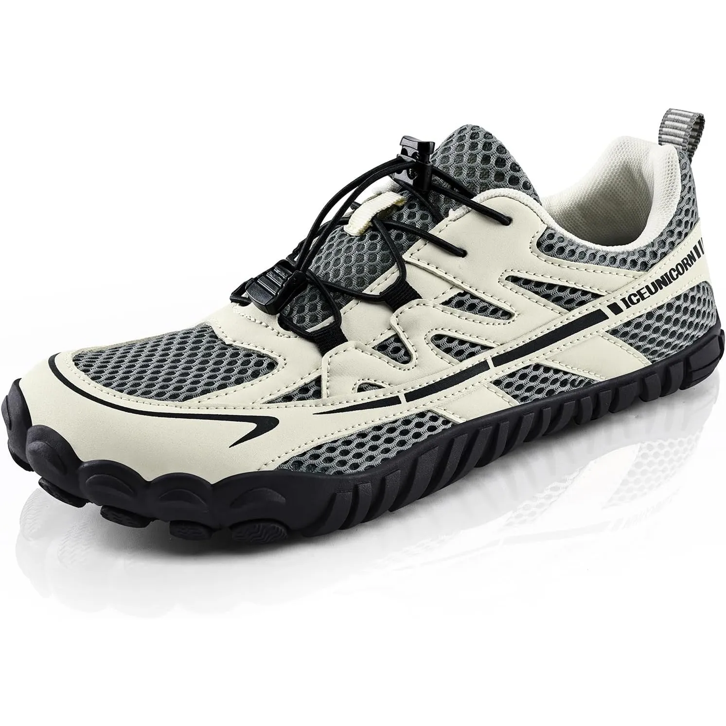 IceUnicorn Herren Damen Barfußschuhe Traillaufschuhe Fitnessschuhe Knit Minimalistische Breiter Zehenbox