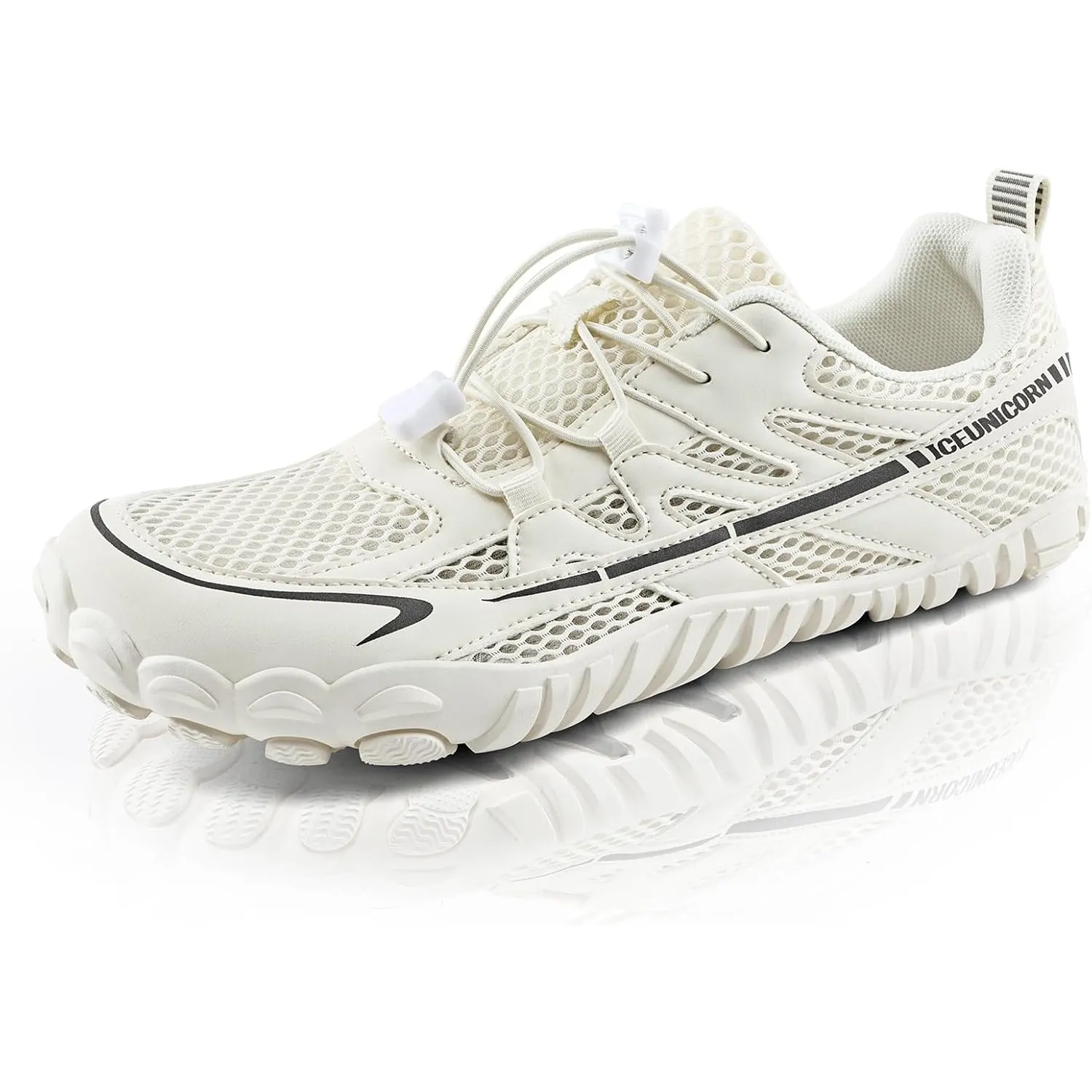 IceUnicorn Herren Damen Barfußschuhe Traillaufschuhe Fitnessschuhe Knit Minimalistische Breiter Zehenbox