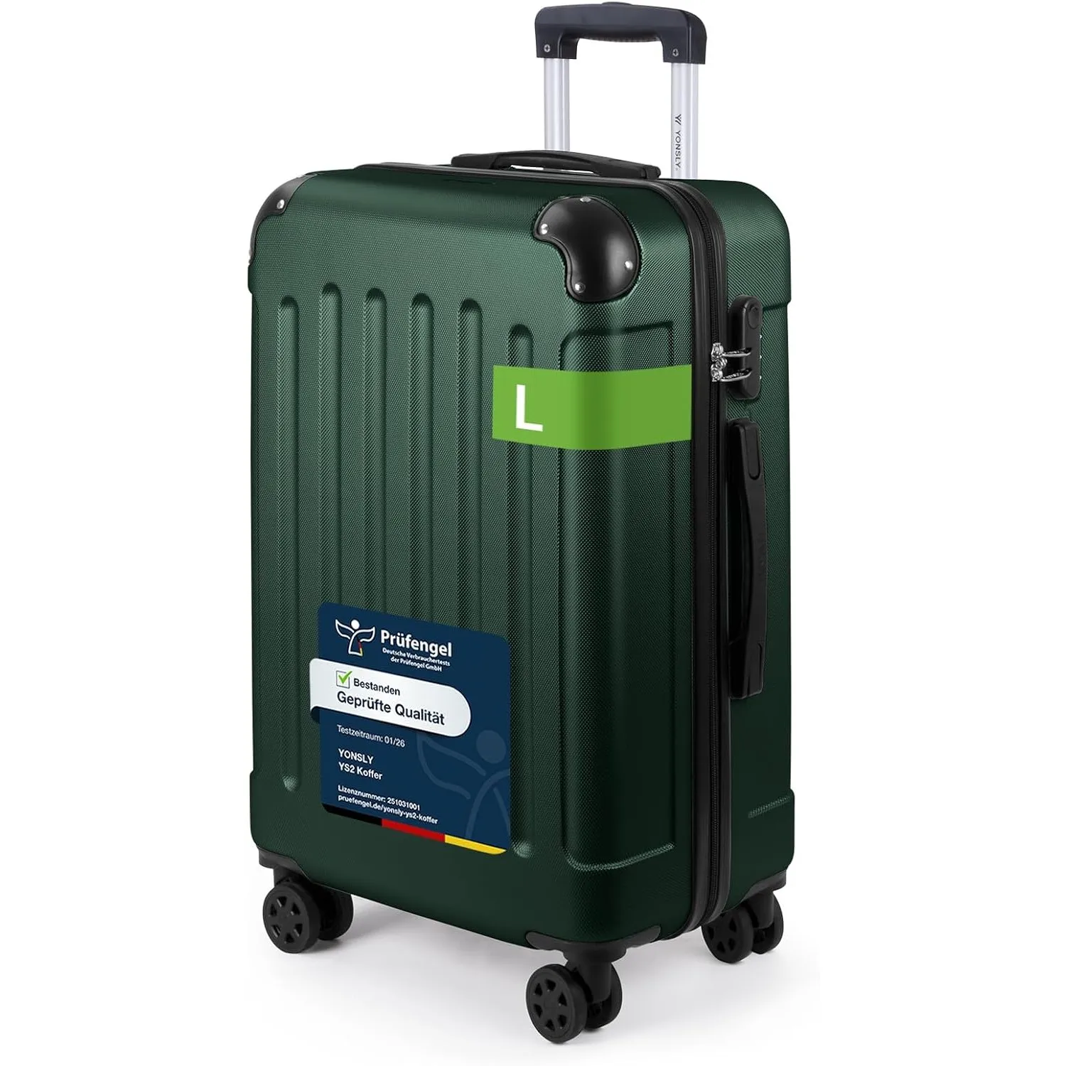 Trolley Koffer, Reisekoffer Suitcase, Rollkoffer Handgepäck, Hartschalenreisekoffer, Teleskopkoffer mit 4 Rollen 360°, …