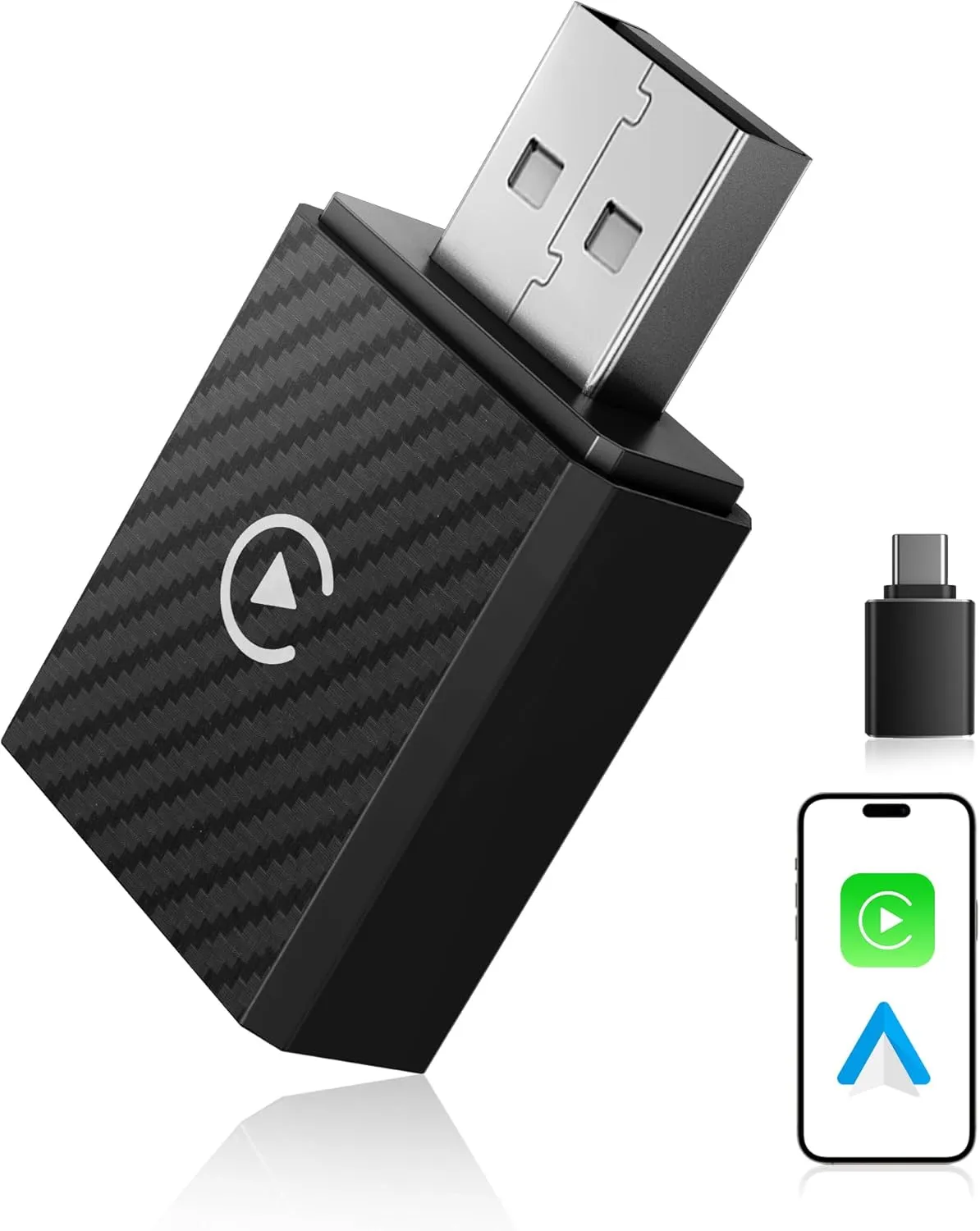 CarPlay und Android Auto Wireless Adapter 2 In 1, V5.4 Bluetooth Stabile Verbindung, Dualband WiFi 6 Schnelle Datenüber…