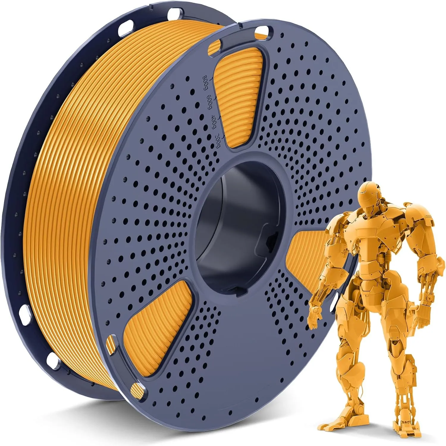 SUNLU PLA Gold Filament 1.75mm, 3D Drucker Filament Gold PLA 1KG