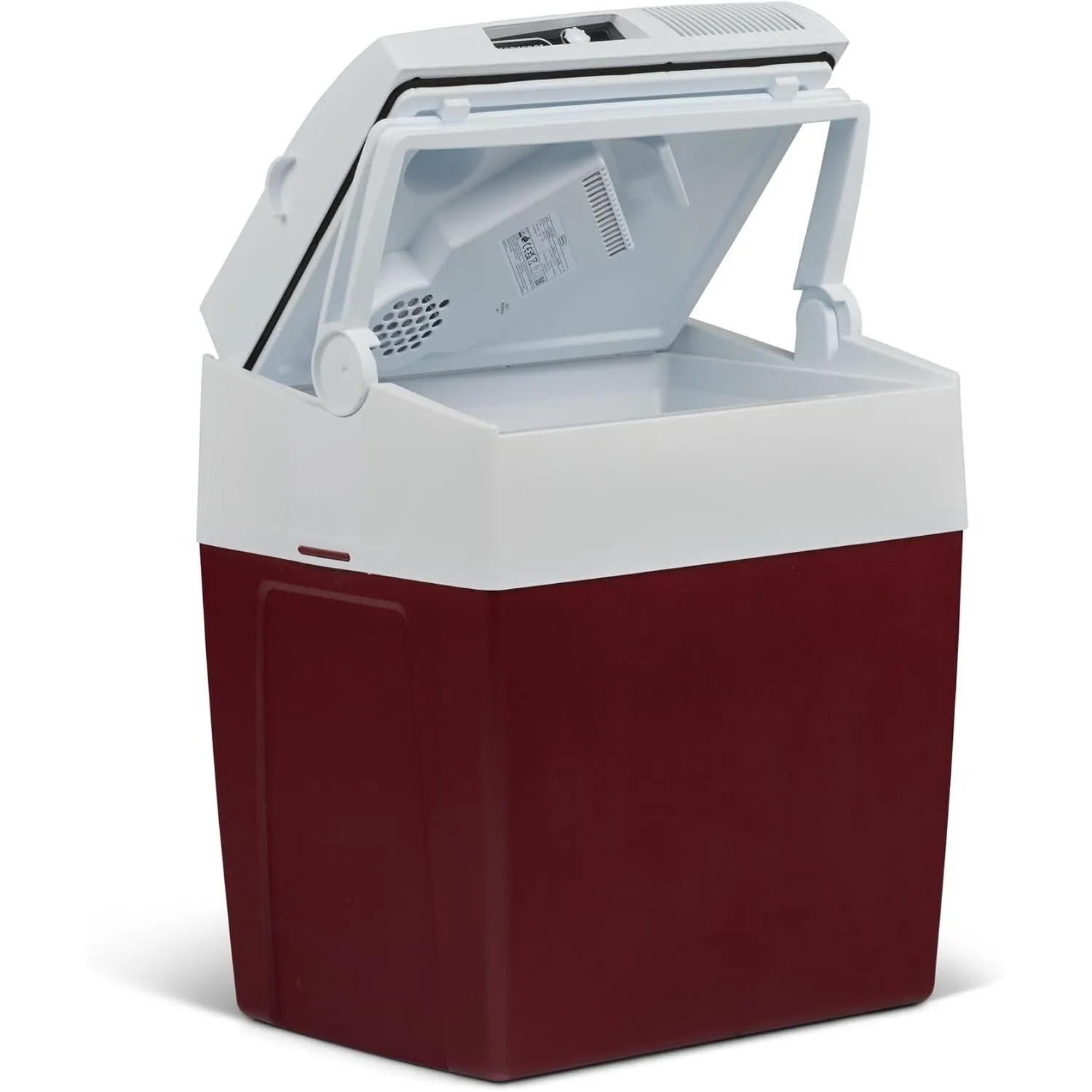 Mobicool ME27 elektrische Kühlbox, 12V und 230V, 26L, weinrot - Mini-Kühlschrank für Auto, Camping, Urlaub, Boot, Festi…