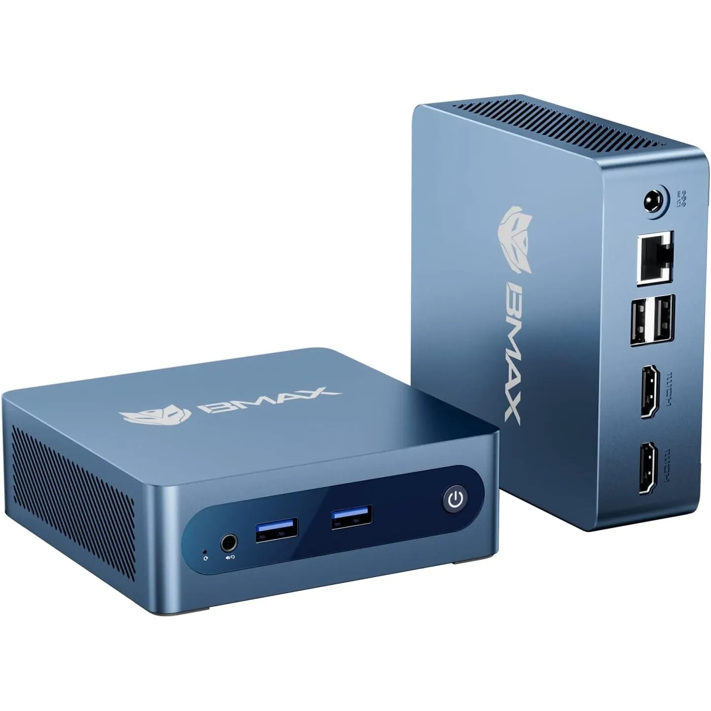 BMAX Mini PC Intel Celeron J3355 mit Win 11 Home, 6GB LPDDR3 + 128GB eMMC Mini Desktop Computer Micro PC Dual HDMI 4K@6…