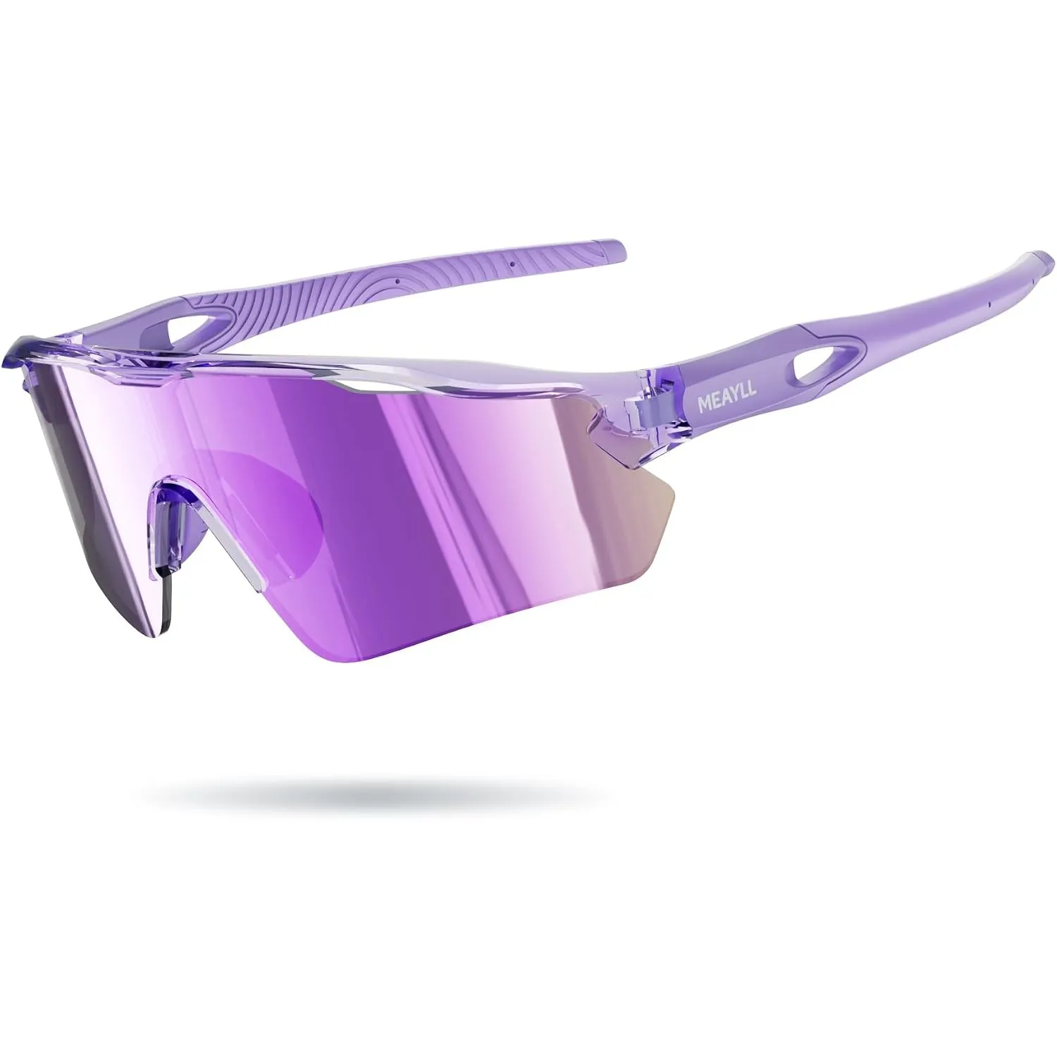Fahrradbrille Herren Schnelle Brille Damen | UV400 Sonnenbrille Schutzbrille, TR90 Frame mit Verstellbaren Nasenflügel …